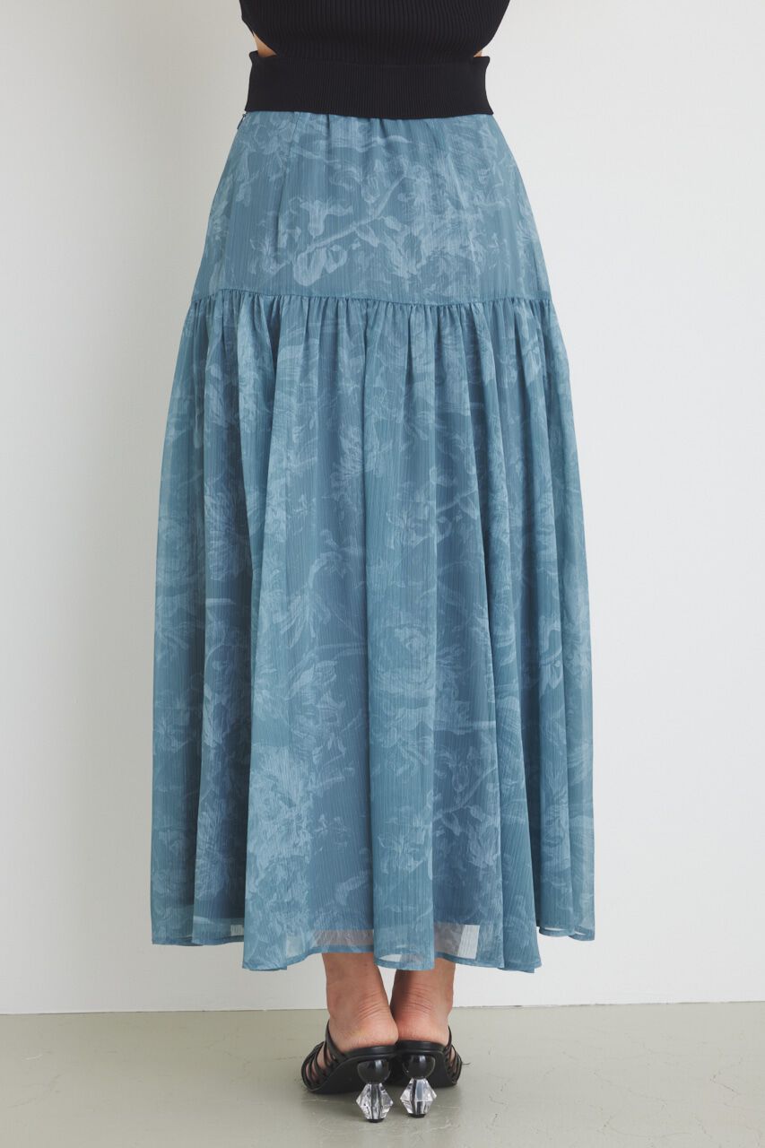 rienda「シアーフラワーJ/WフレアSK」|スカート|