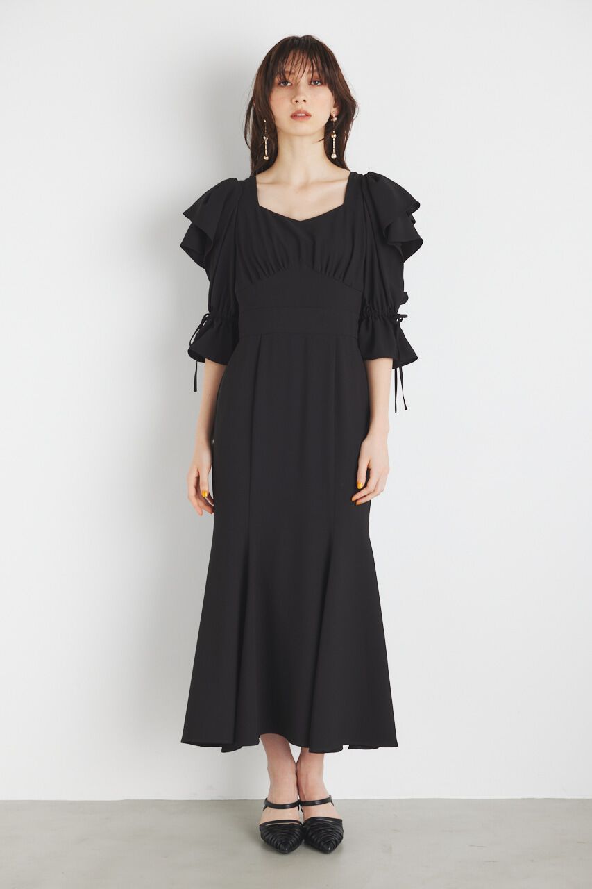 rienda「ショルダーダブルフリルマーメイドOP」|ワンピース|