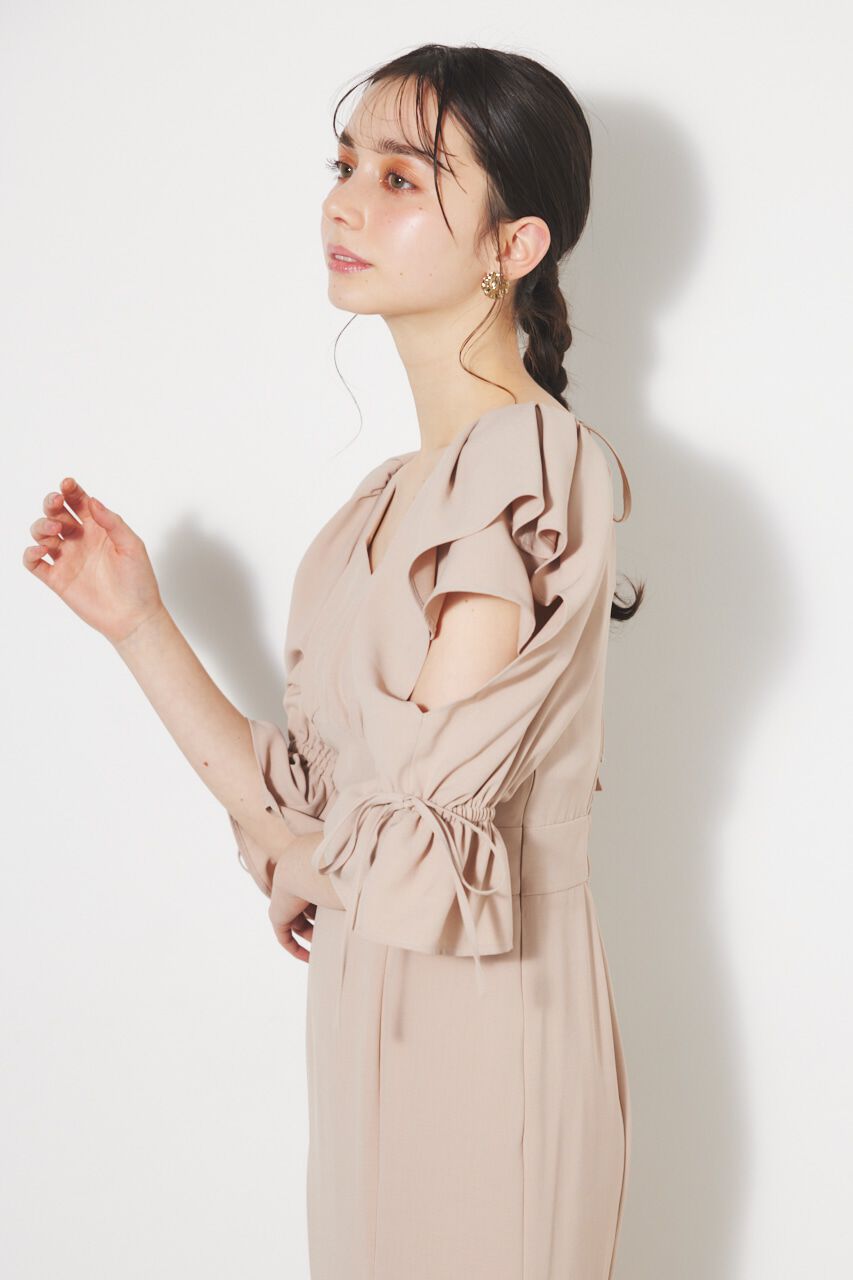 rienda「ショルダーダブルフリルマーメイドOP」|ワンピース|