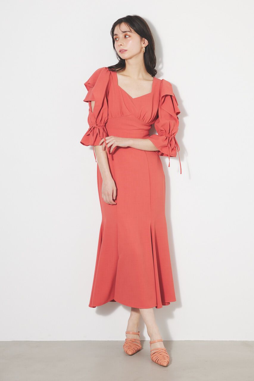 rienda「ショルダーダブルフリルマーメイドOP」|ワンピース|PNK