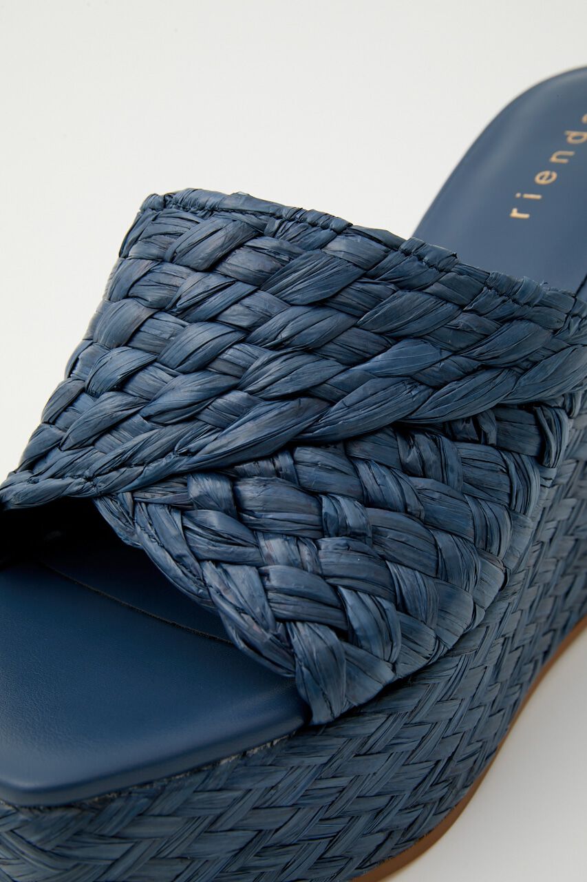 rienda「ボリュームスクエアサンダル」|サンダル|