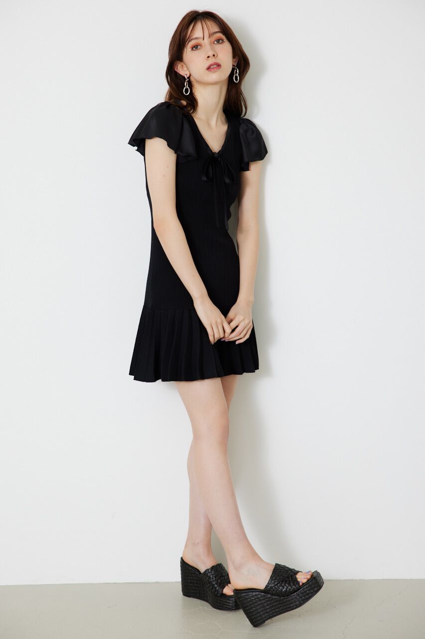 rienda「サテンボウタイマーメイドミニOP」|ワンピース|