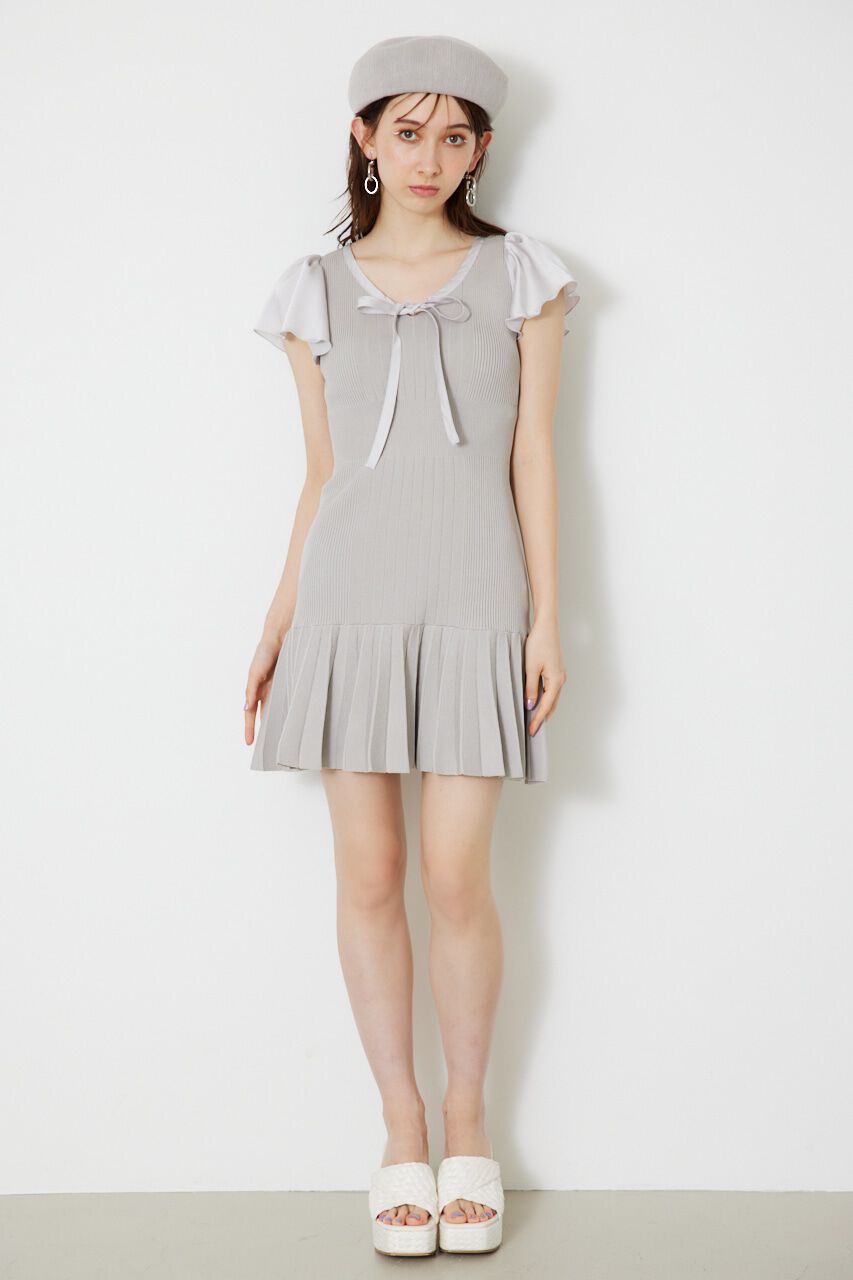 rienda「サテンボウタイマーメイドミニOP」|ワンピース|