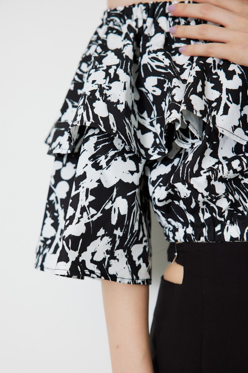 rienda「オフショルダークロップドTOP」|シャツ・ブラウス|