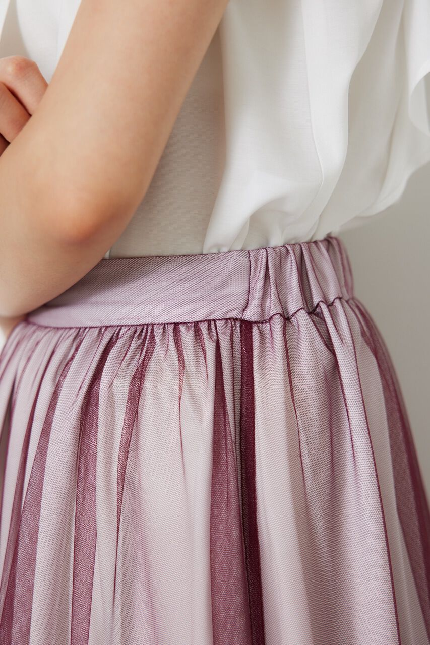 rienda「シアーレッグチュールJ/WティアードSK」|スカート|