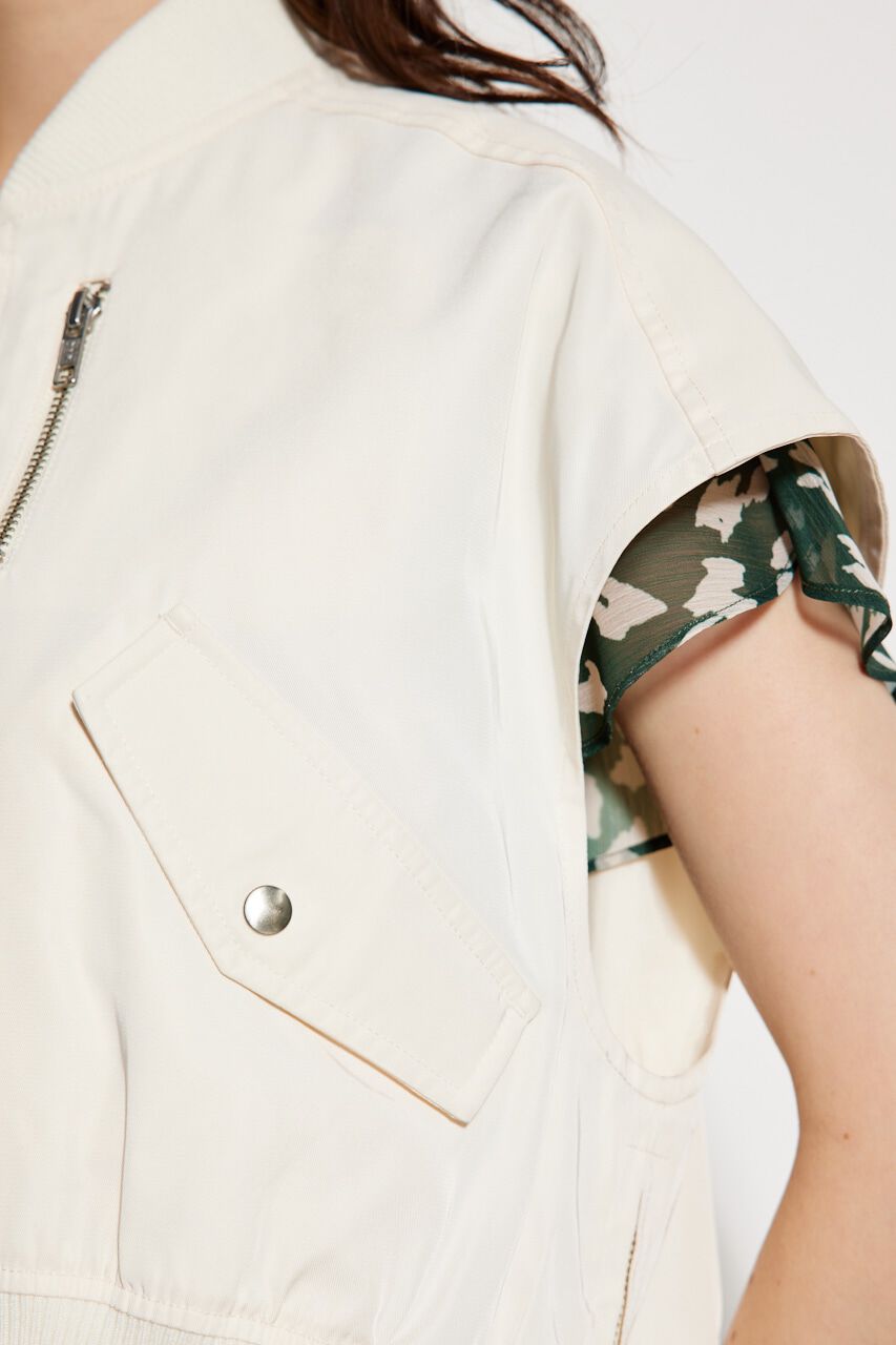 rienda「スリーブレスMA-1」|ブルゾン・スタジャン|