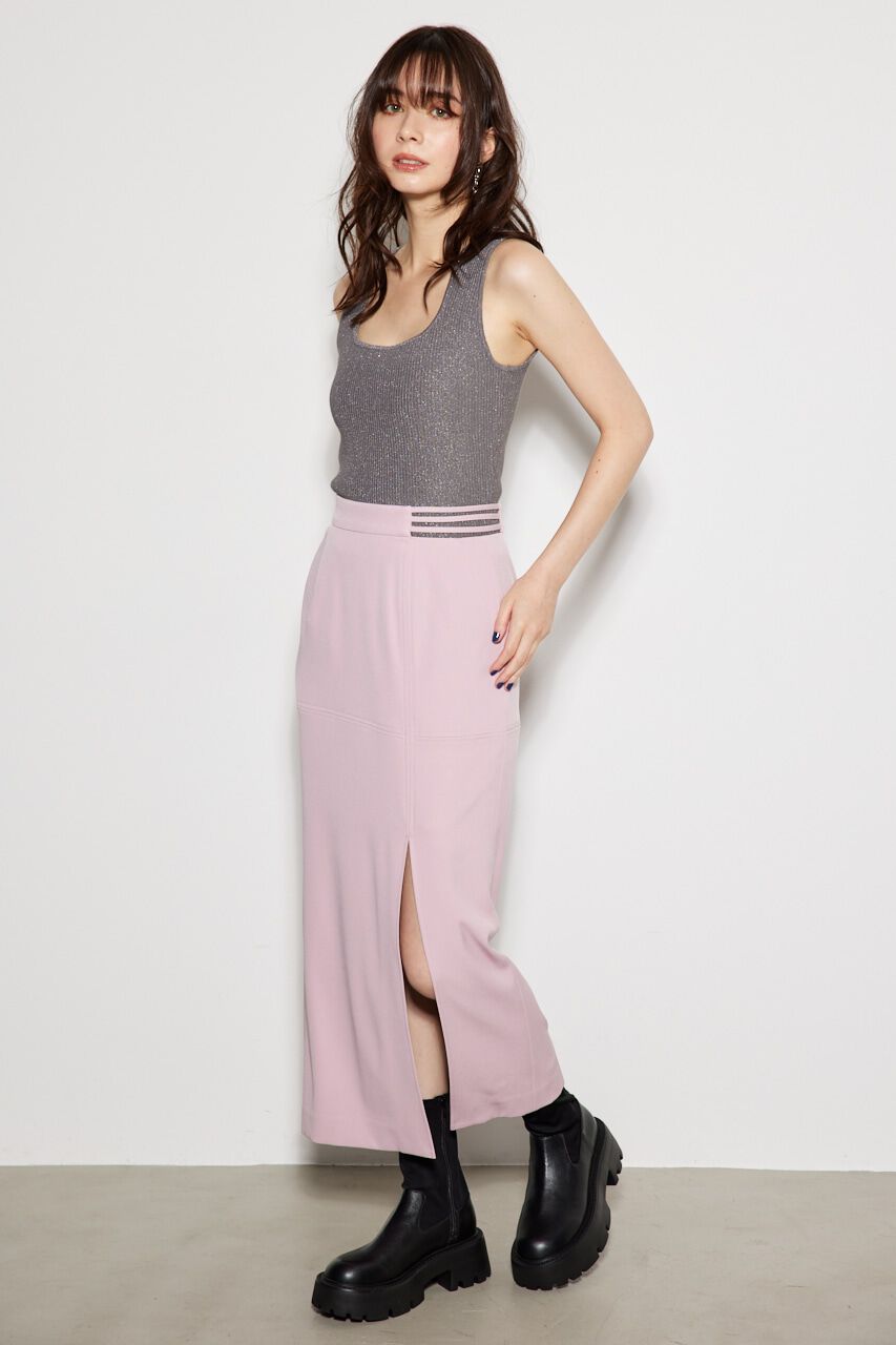 rienda「ストリングBELTアシンメトリーJ/WタイトSK」|スカート|PNK