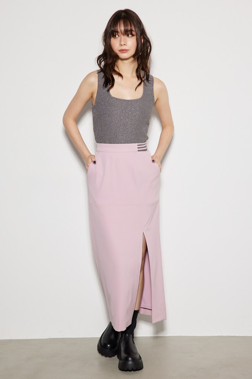 rienda「ストリングBELTアシンメトリーJ/WタイトSK」|スカート|