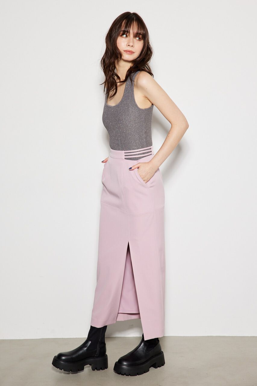 rienda「ストリングBELTアシンメトリーJ/WタイトSK」|スカート|