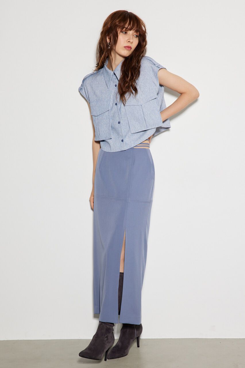 rienda「ストリングBELTアシンメトリーJ/WタイトSK」|スカート|