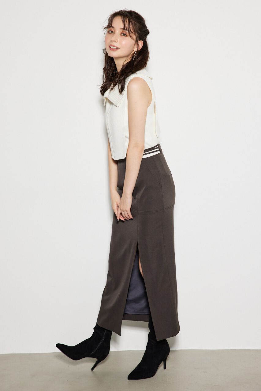 rienda「ストリングBELTアシンメトリーJ/WタイトSK」|スカート|