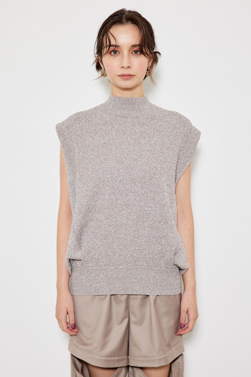 rienda「タックショルダーKnit TOP」|ニット・セーター|