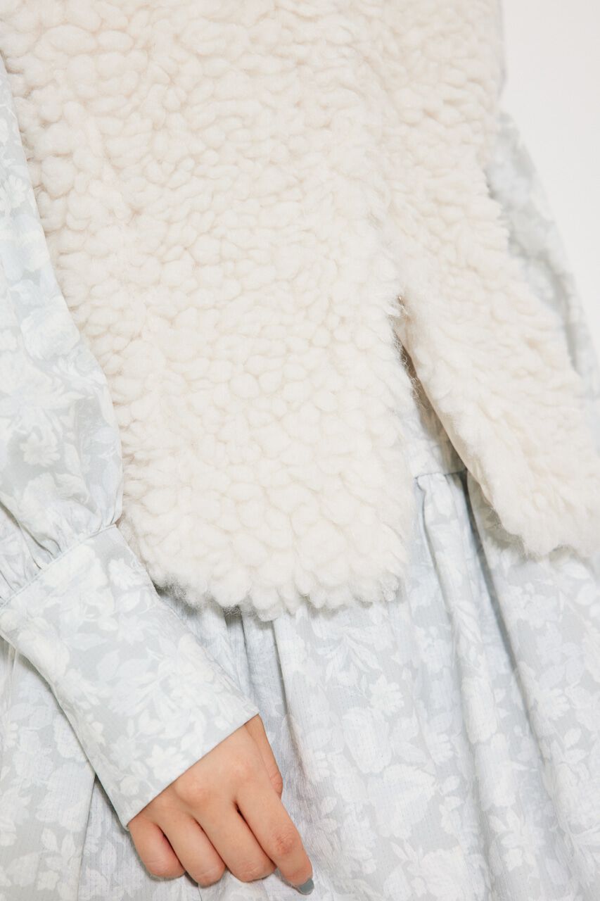 rienda「フラッフィーファーベスト」|ダウンベスト・ベスト|