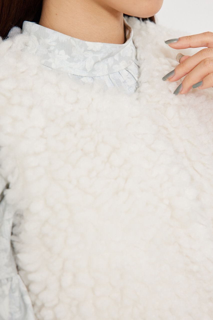 rienda「フラッフィーファーベスト」|ダウンベスト・ベスト|