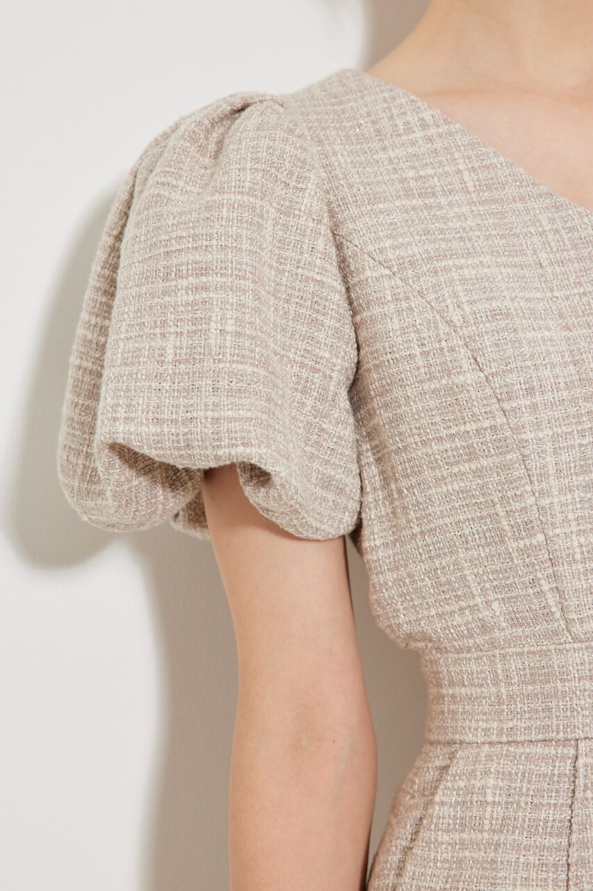 rienda「パフSLVツイードショートロンパース」|その他|