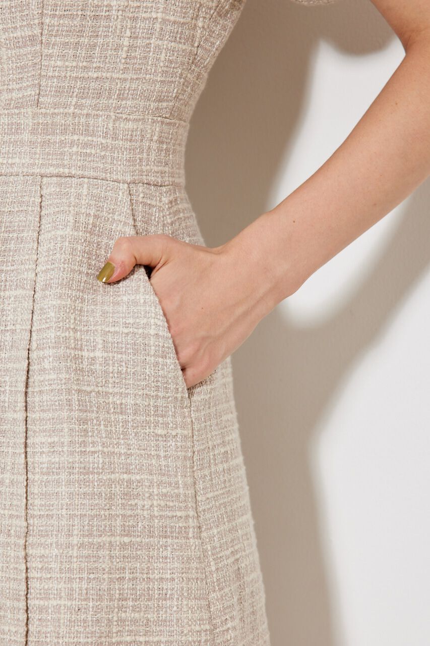 rienda「パフSLVツイードショートロンパース」|その他|