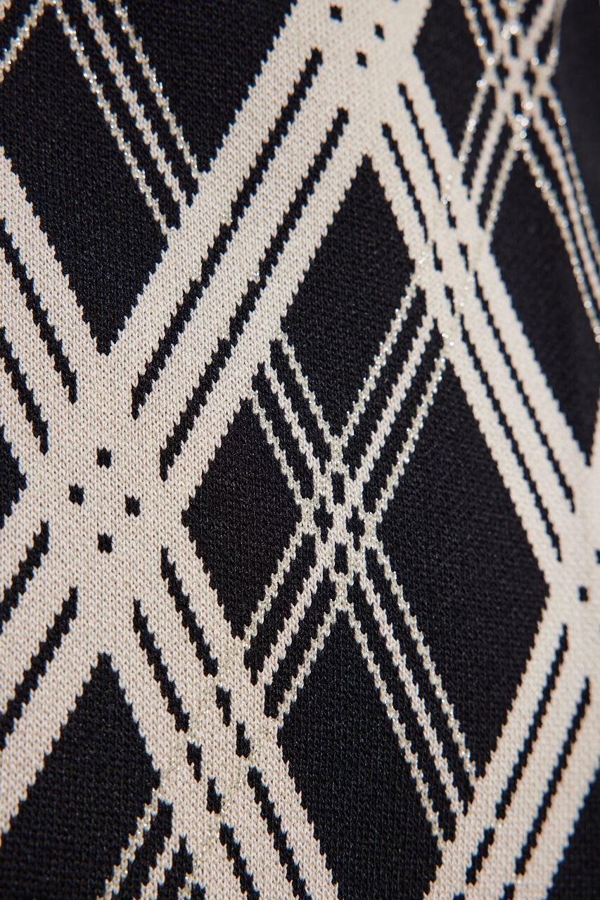 rienda「2WAYランダムチェックグリッターKnit OP」|ワンピース|