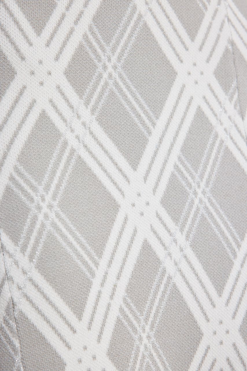 rienda「2WAYランダムチェックグリッターKnit OP」|ワンピース|