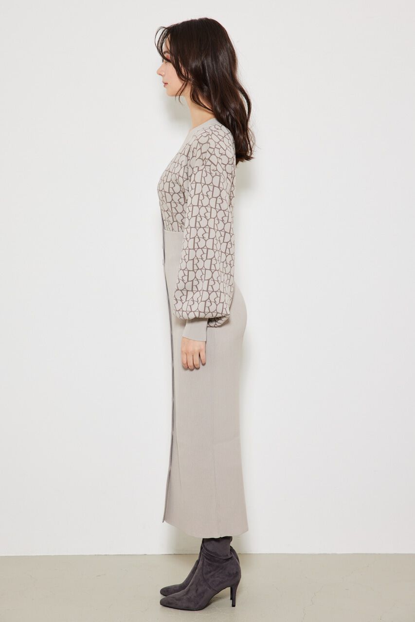 rienda「RモノグラムKnit OP」|ワンピース|