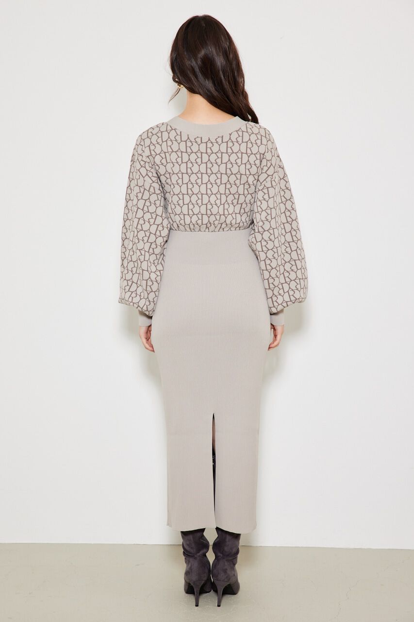 rienda「RモノグラムKnit OP」|ワンピース|