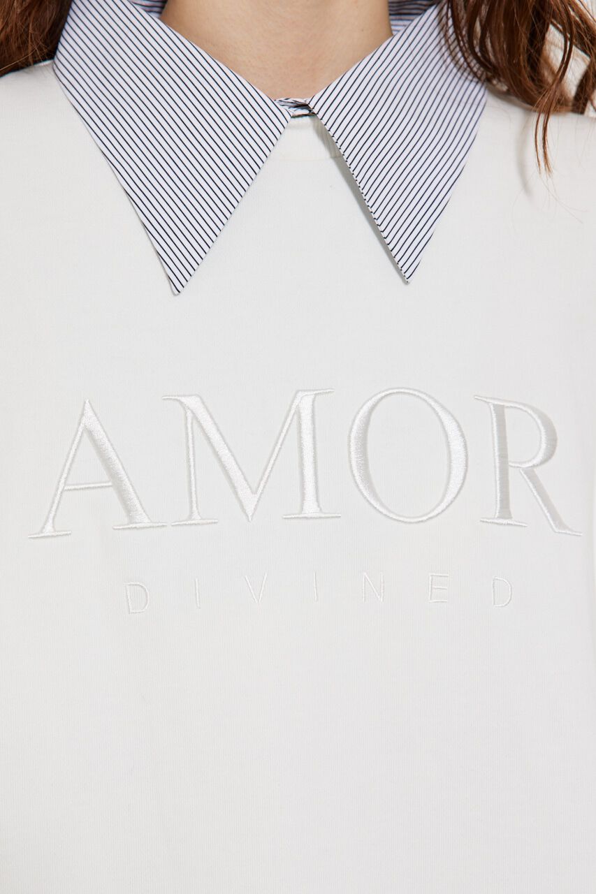 rienda「シャツコンビスウェットOP」|ワンピース|