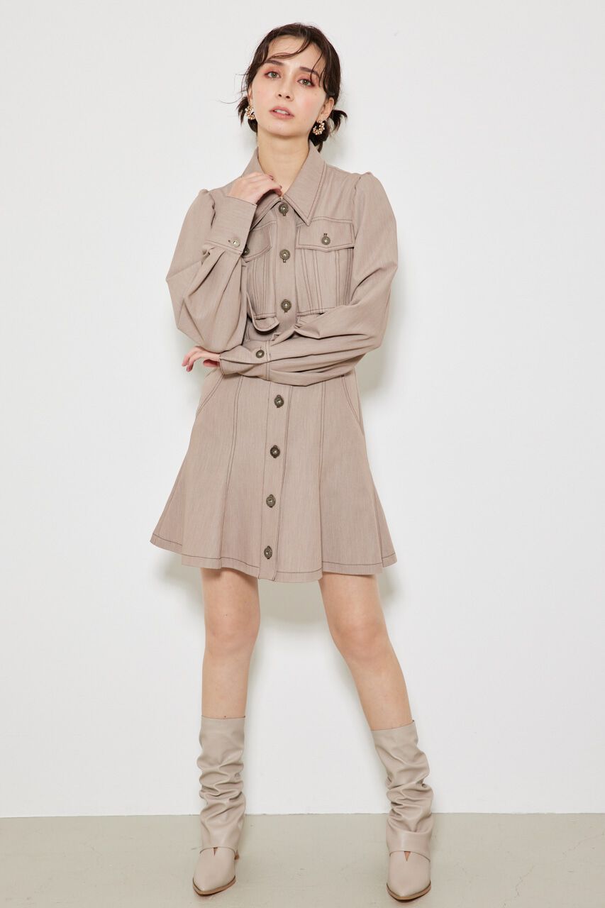 rienda「クロップドレイヤードマーメイドOPS」|ワンピース|