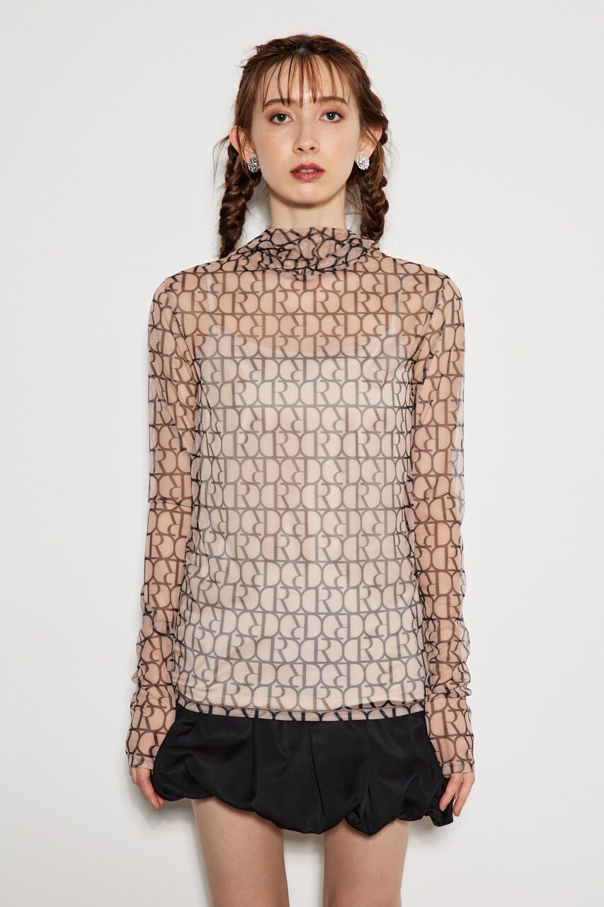 rienda「RモノグラムフーディーシアーTOP」|Tシャツ・カットソー|