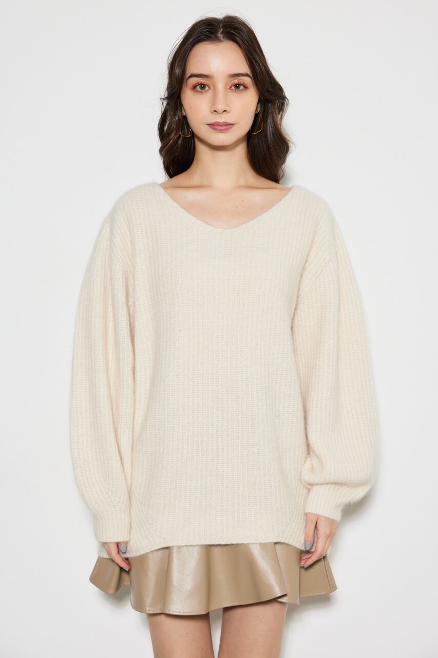 rienda「ラクーンMIXKnitTOP」|ニット・セーター|