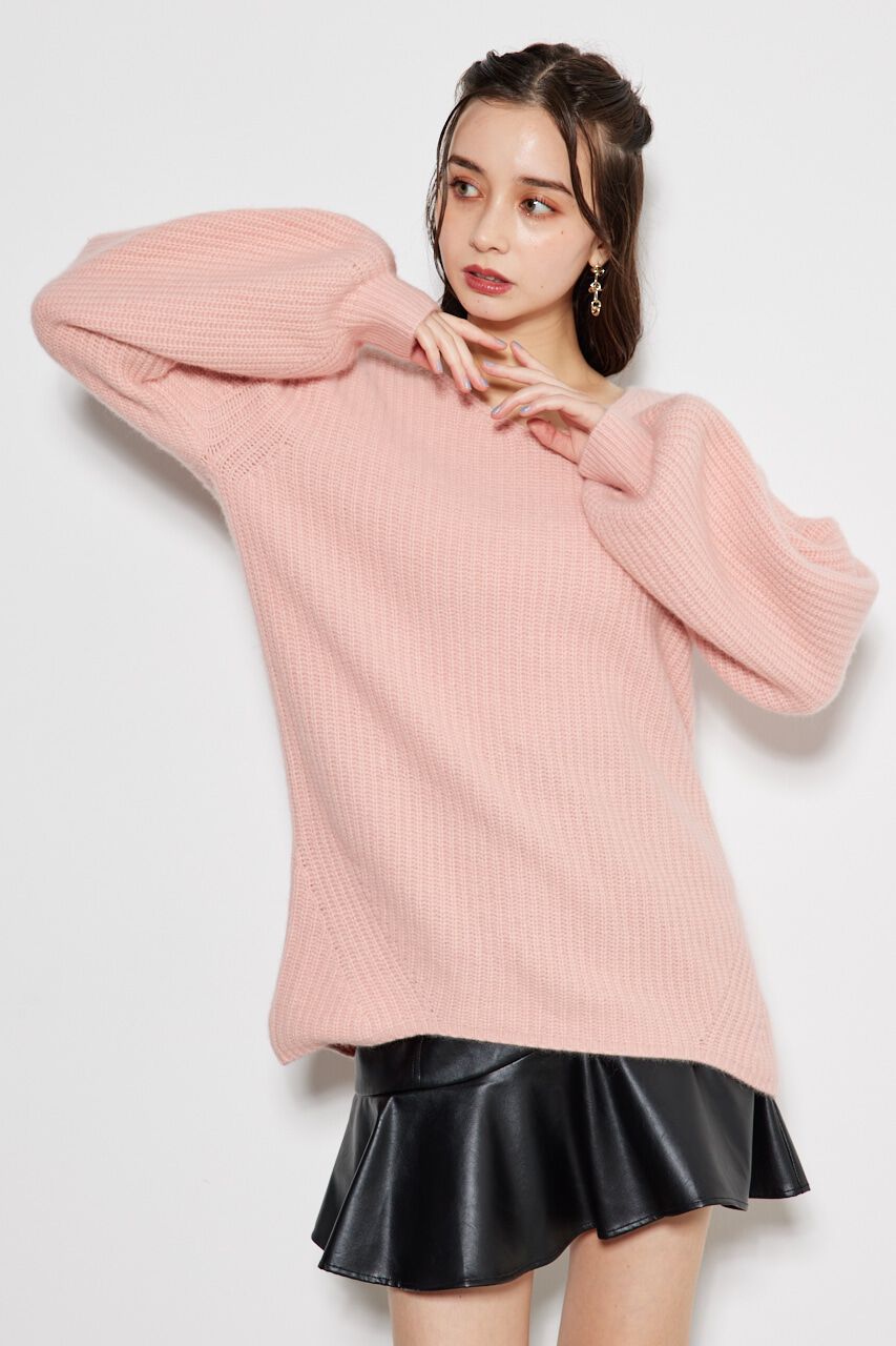 rienda「ラクーンMIXKnitTOP」|ニット・セーター|