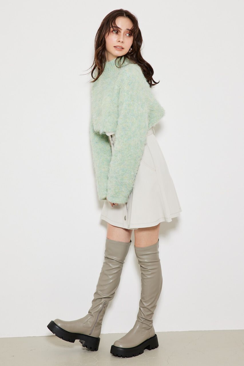 rienda「knitハイネック TOP」|ニット・セーター|