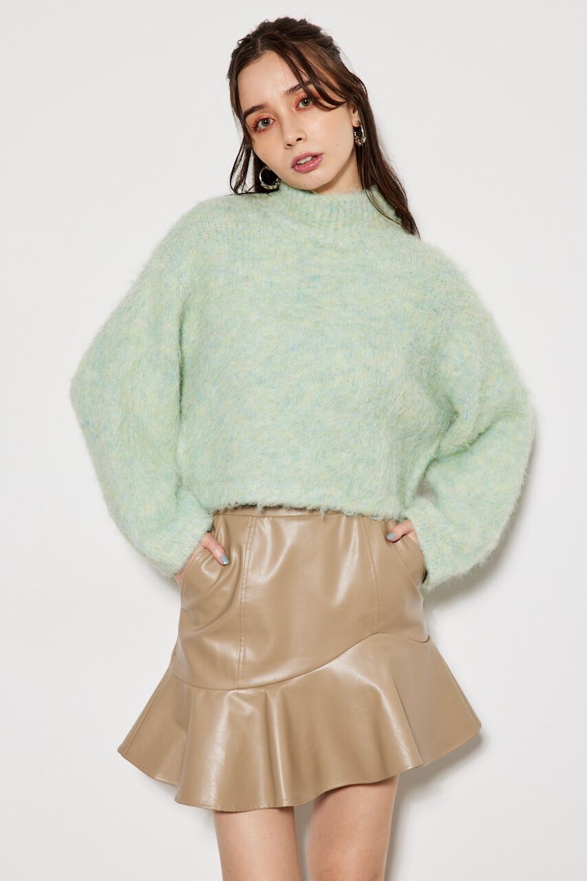 rienda「knitハイネック TOP」|ニット・セーター|