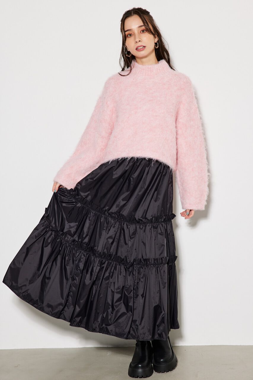 rienda「knitハイネック TOP」|ニット・セーター|