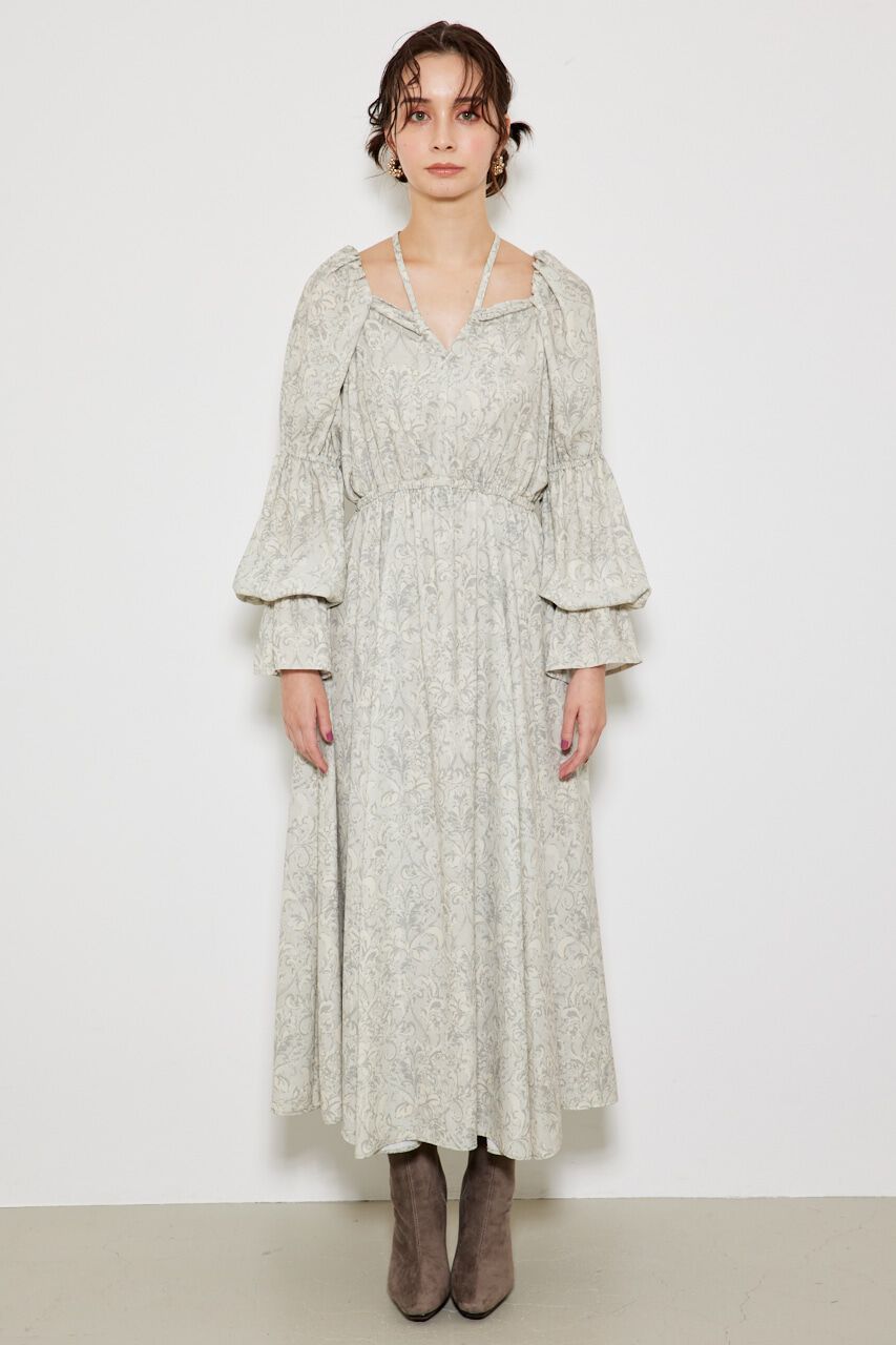 rienda「ドローストリングVNフレアOP」|ワンピース|