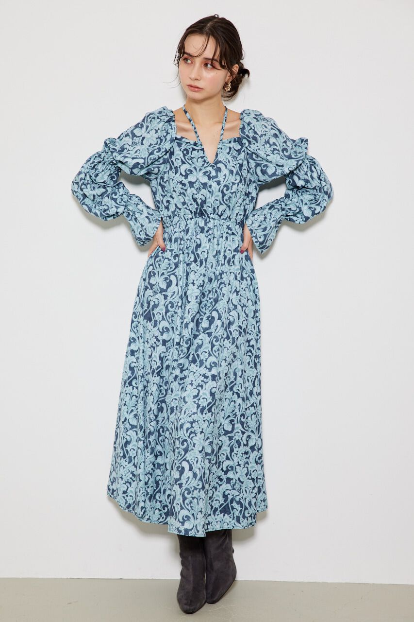 rienda「ドローストリングVNフレアOP」|ワンピース|