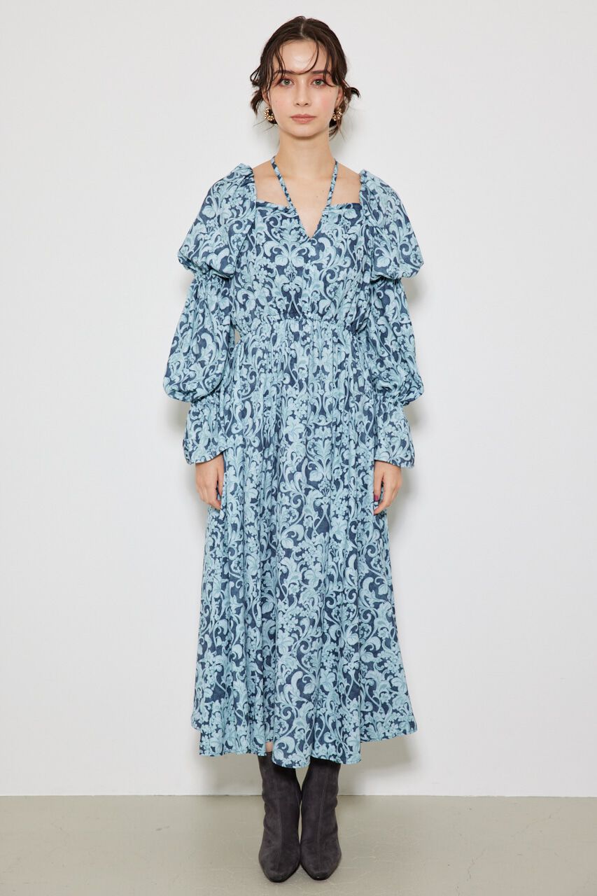 rienda「ドローストリングVNフレアOP」|ワンピース|