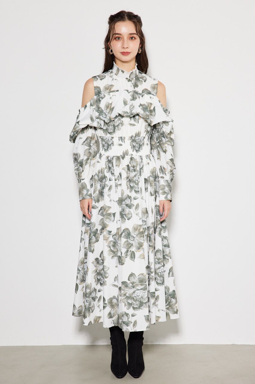 rienda「バルーンフリルフレアOP」|ワンピース|