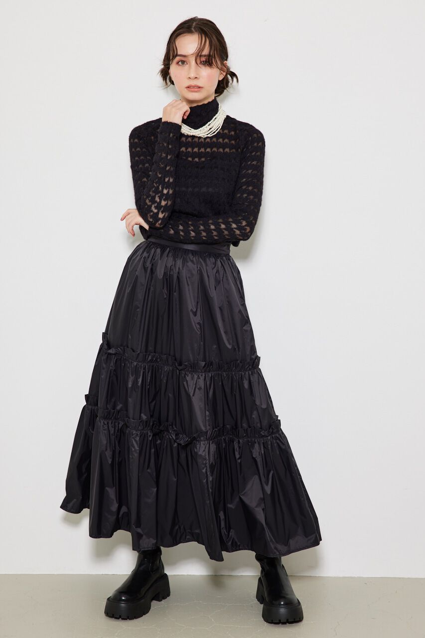 rienda「シャイニーティアードJ/W SK」|スカート|