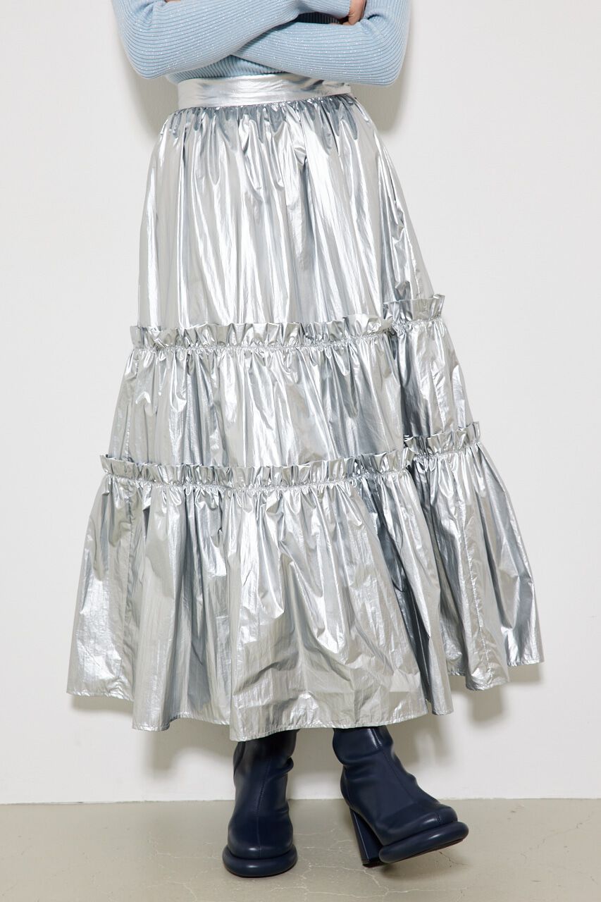 rienda「シャイニーティアードJ/W SK」|スカート|