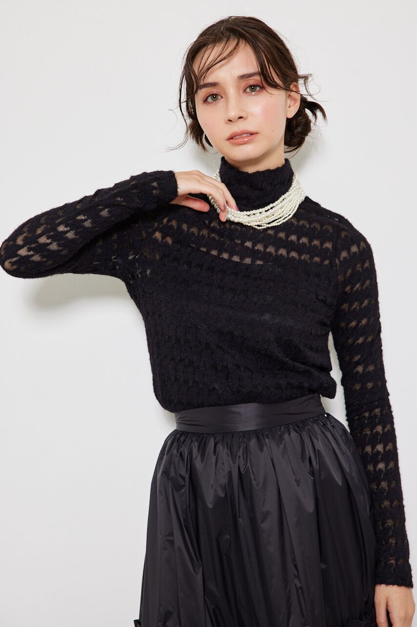 rienda「千鳥デザインカットTOP」|Tシャツ・カットソー|