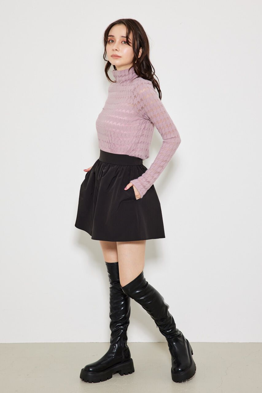 rienda「千鳥デザインカットTOP」|Tシャツ・カットソー|