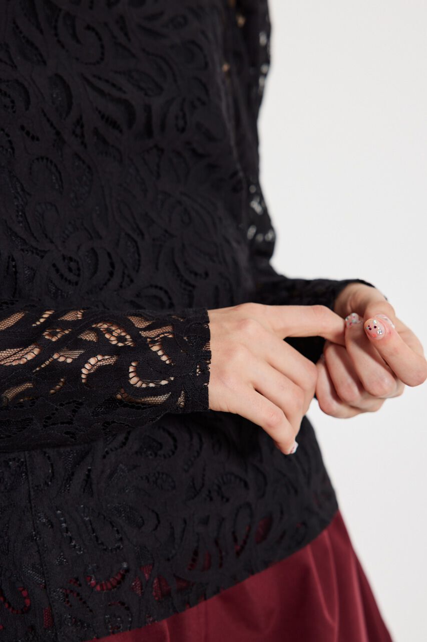 rienda「タックパフSLVレースBLS」|シャツ・ブラウス|