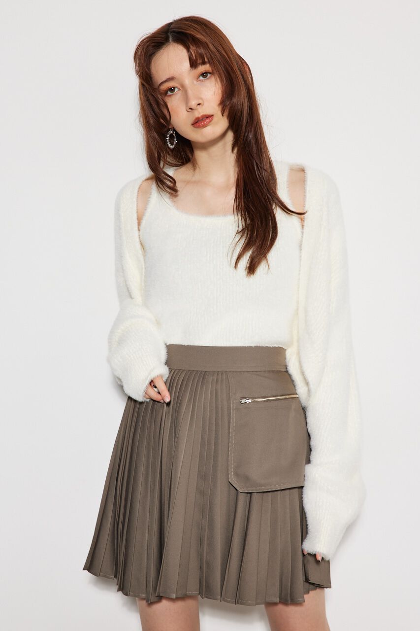 rienda「シャギーレイヤードキャミデザイン TOP」|ニット・セーター|IVOY3