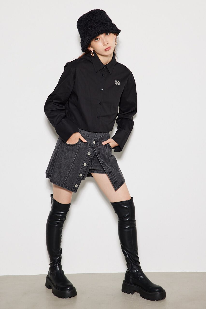 rienda「2WAYフードSH TOP」|シャツ・ブラウス|