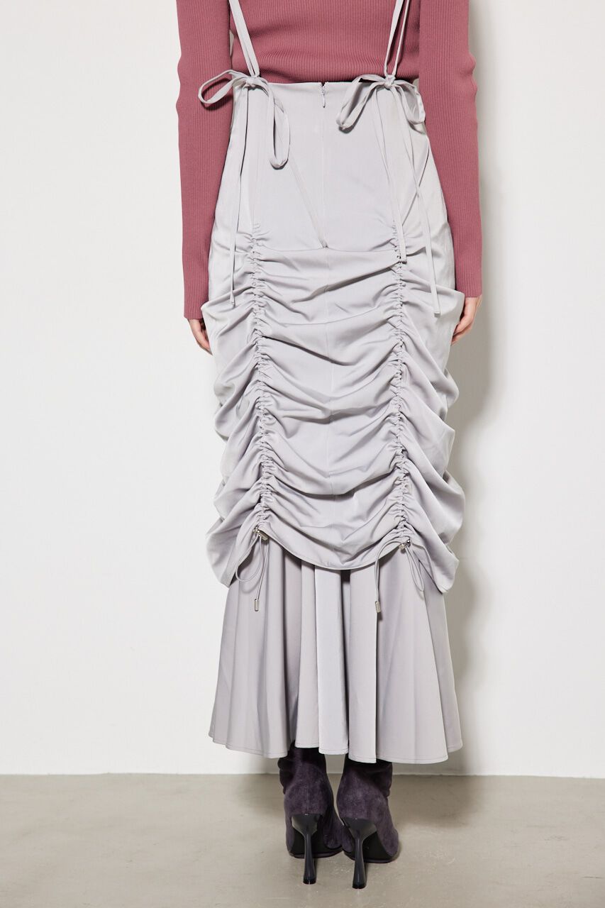 rienda「ドローストリングサスペンダーSK」|スカート|