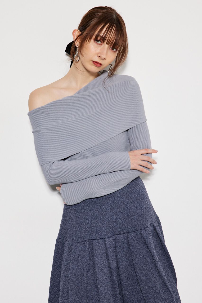 rienda「ニュアンスNC Knit TOP」|ニット・セーター|L/BLU1