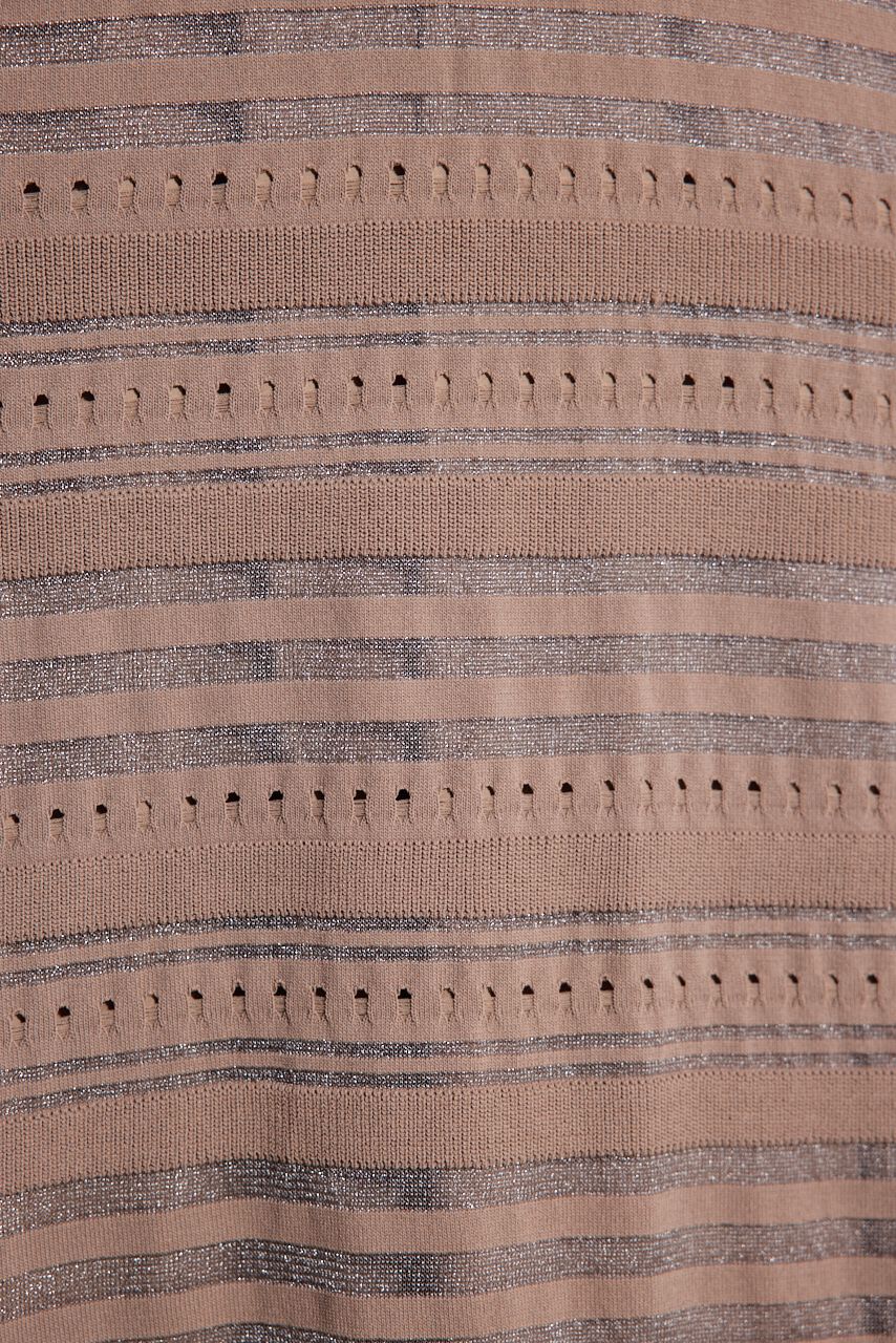 rienda「シアーボーダーフレアKnit OP」|ワンピース|