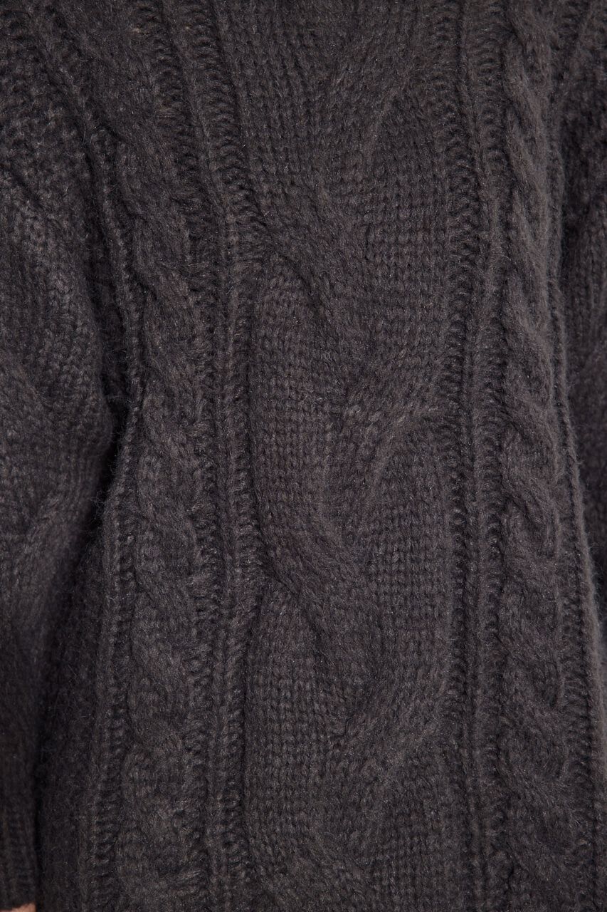 rienda「ケーブルデザインknit ミニ OP」|ワンピース|