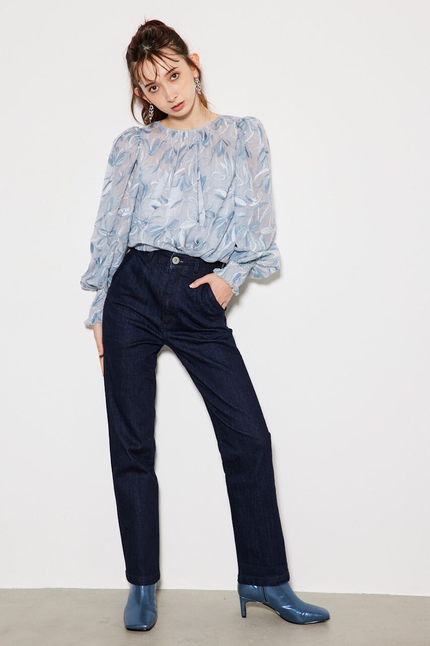 rienda「エンブロイダリーチュールBLS」|シャツ・ブラウス|