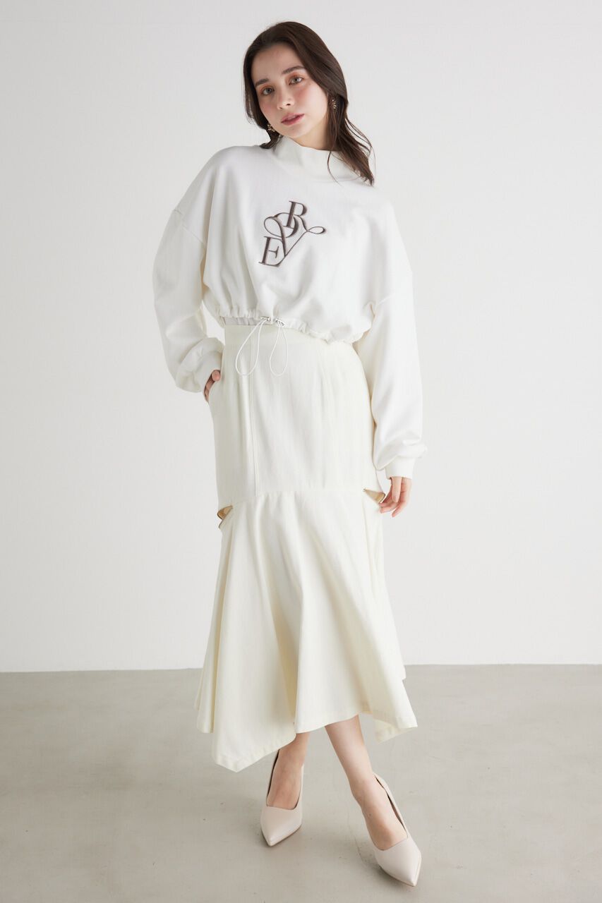 rienda「バルーンヘムロゴスウェットTOP」|Tシャツ・カットソー|