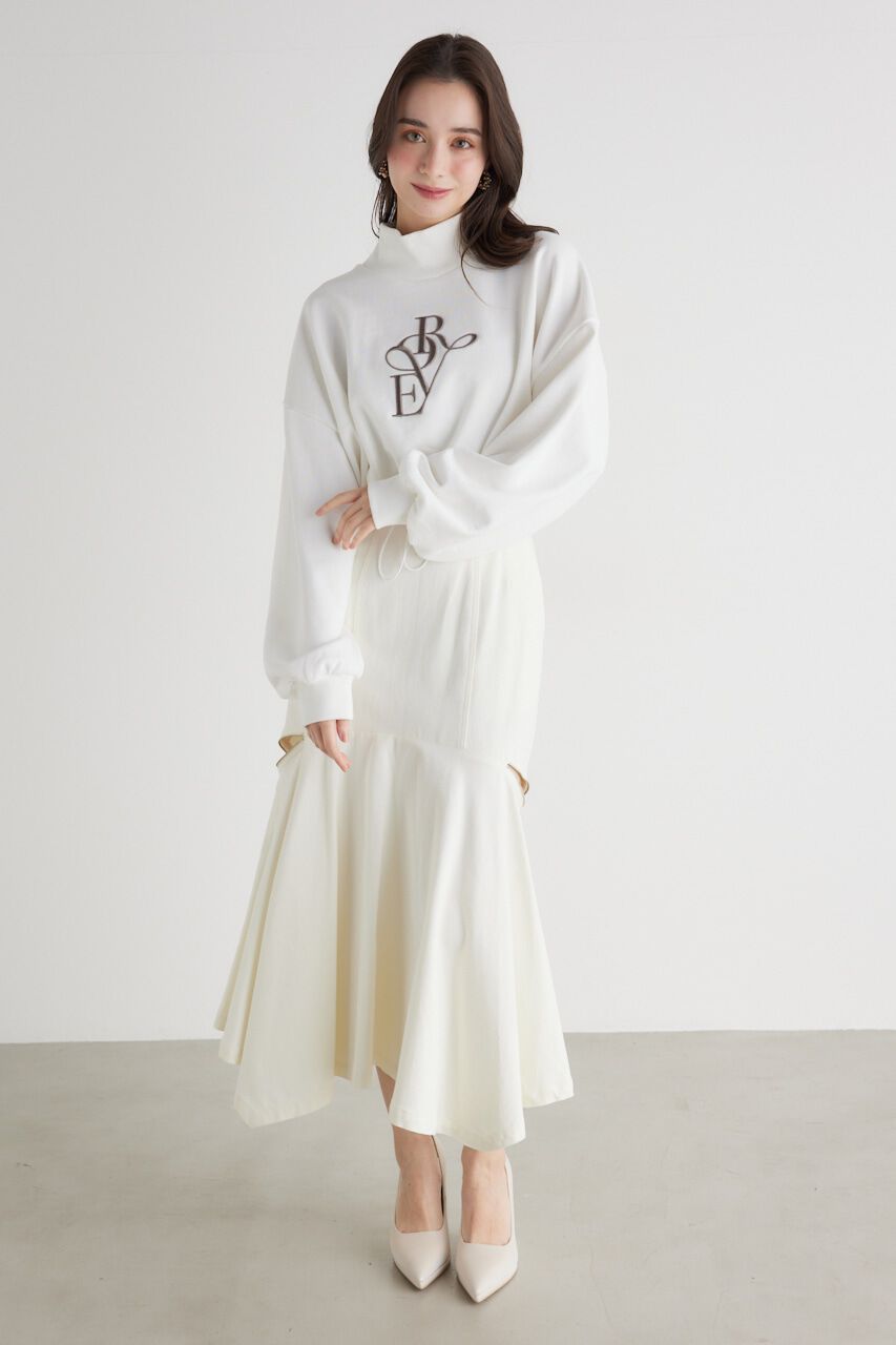 rienda「バルーンヘムロゴスウェットTOP」|Tシャツ・カットソー|